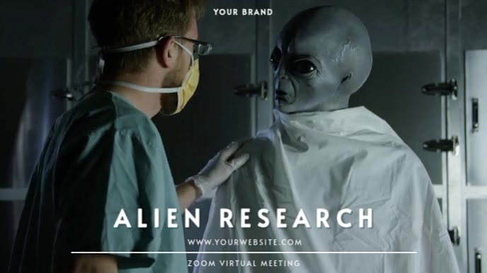 ZOOM VIRTUAL BACKGROUND | ALIEN SCIENCE Presentation (16:9) template